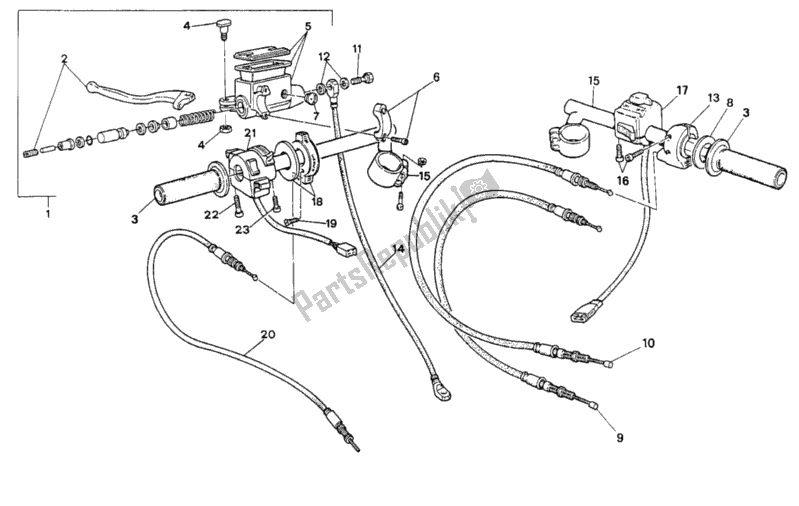 Tutte le parti per il Manubrio Fm 012262 del Ducati Supersport 900 SS 1994